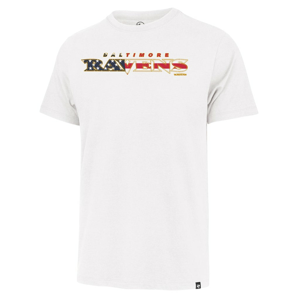 Baltimore Ravens '47 Flag Script Franklin T-Shirt - White discount