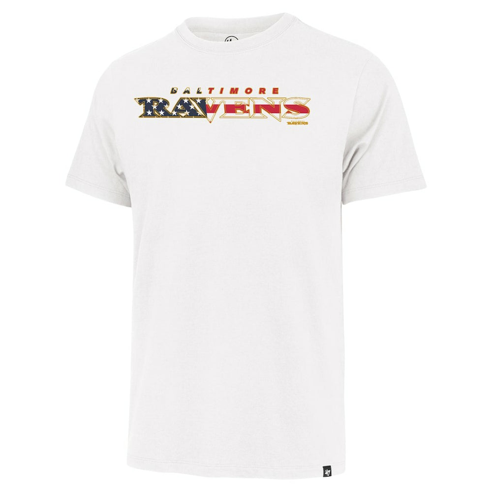 Baltimore Ravens '47 Flag Script Franklin T-Shirt - White discount