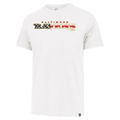 Baltimore Ravens '47 Flag Script Franklin T-Shirt - White discount
