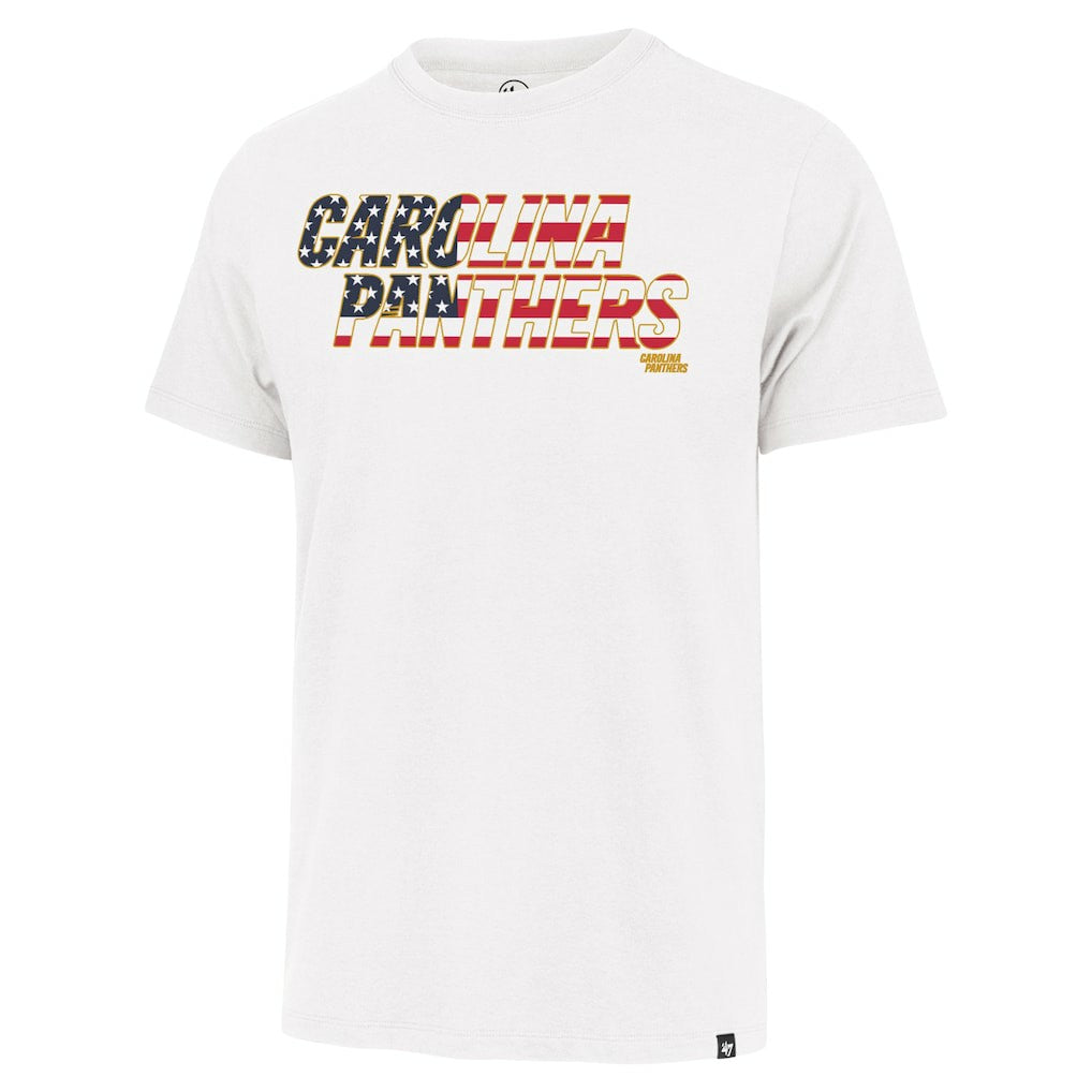 Carolina Panthers '47 Flag Script Franklin T-Shirt - White sale
