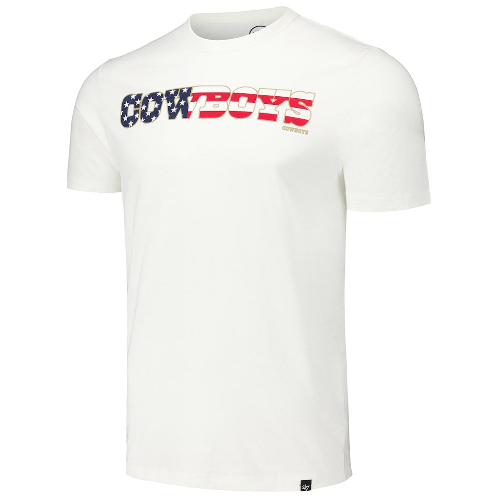 Dallas Cowboys '47 Flag Script Franklin T-Shirt - White discount
