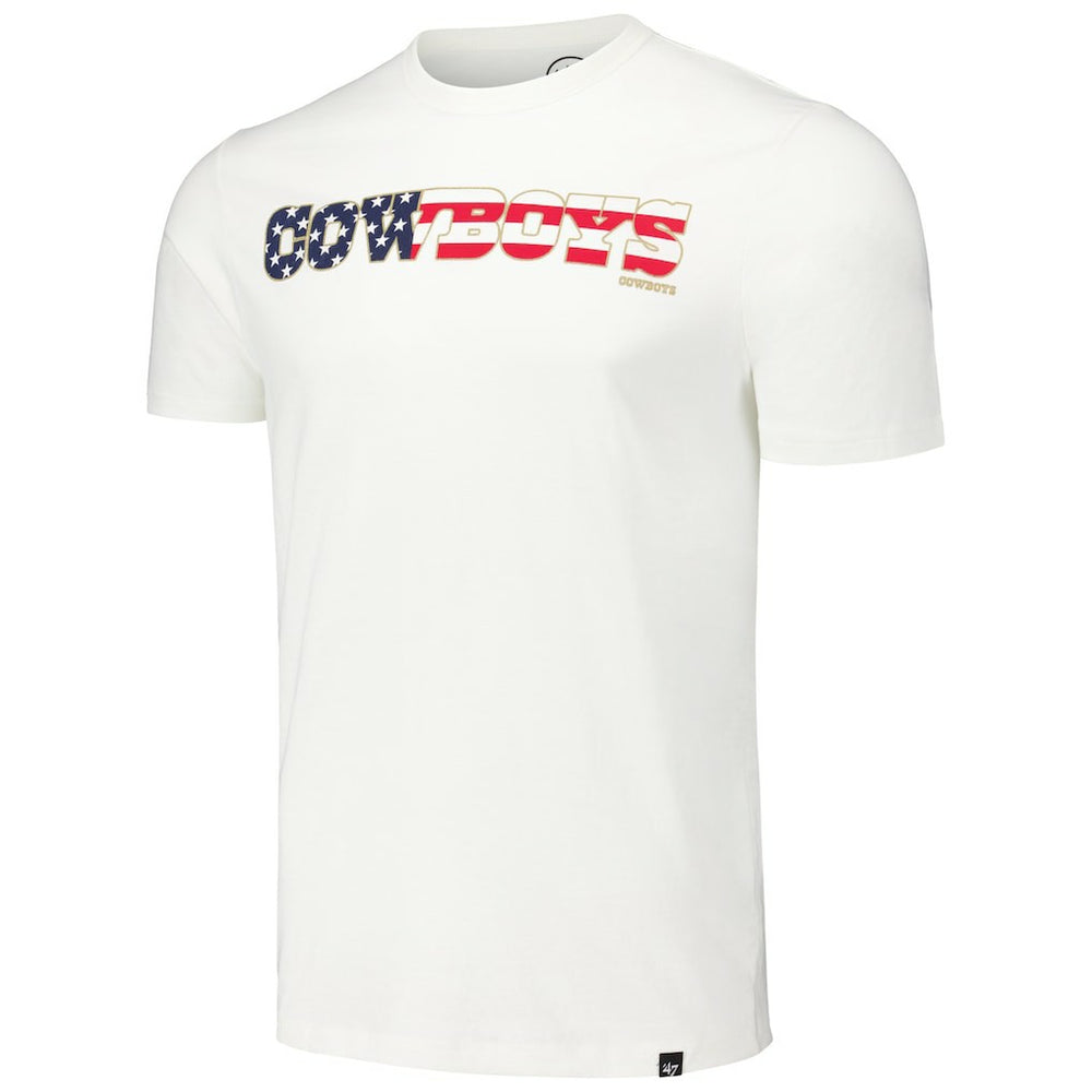 Dallas Cowboys '47 Flag Script Franklin T-Shirt - White discount