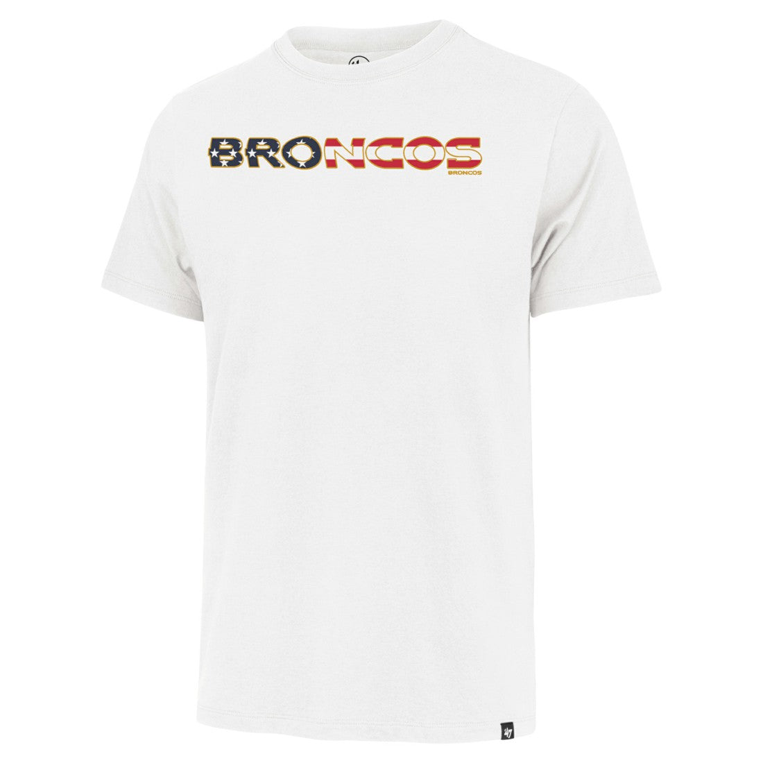 Denver Broncos '47 Flag Script Franklin T-Shirt - White discount