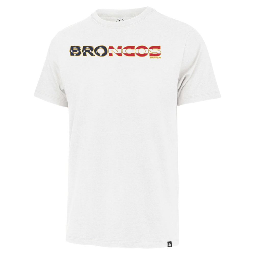 Denver Broncos '47 Flag Script Franklin T-Shirt - White discount