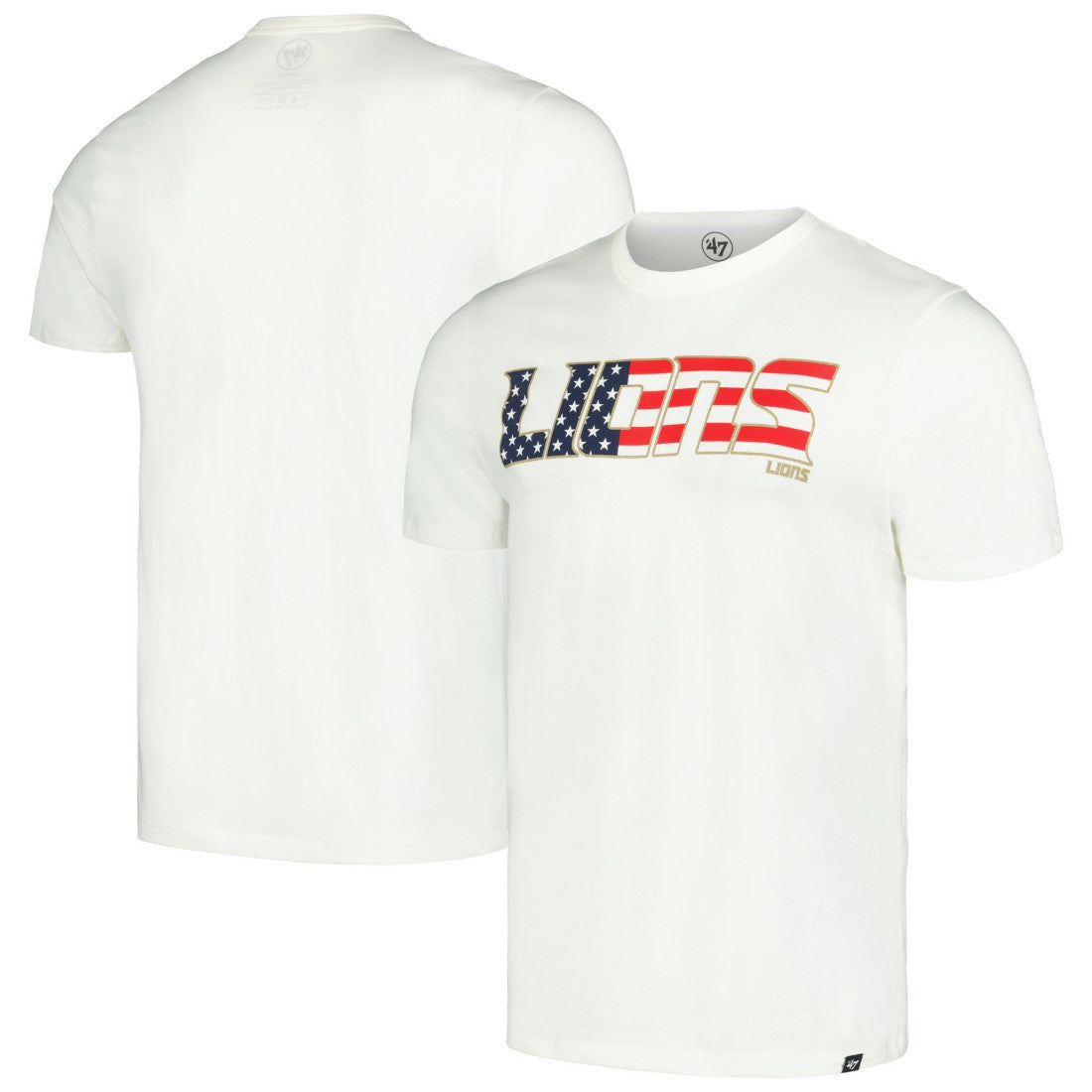 Detroit Lions '47 Flag Script Franklin T-Shirt - White cheap