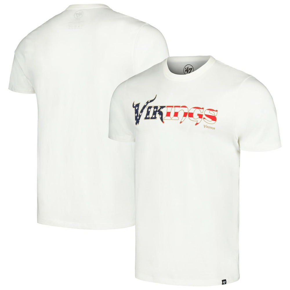 Minnesota Vikings '47 Flag Script Franklin T-Shirt - White online
