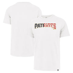 New England Patriots '47 Flag Script Franklin T-Shirt - White outlet