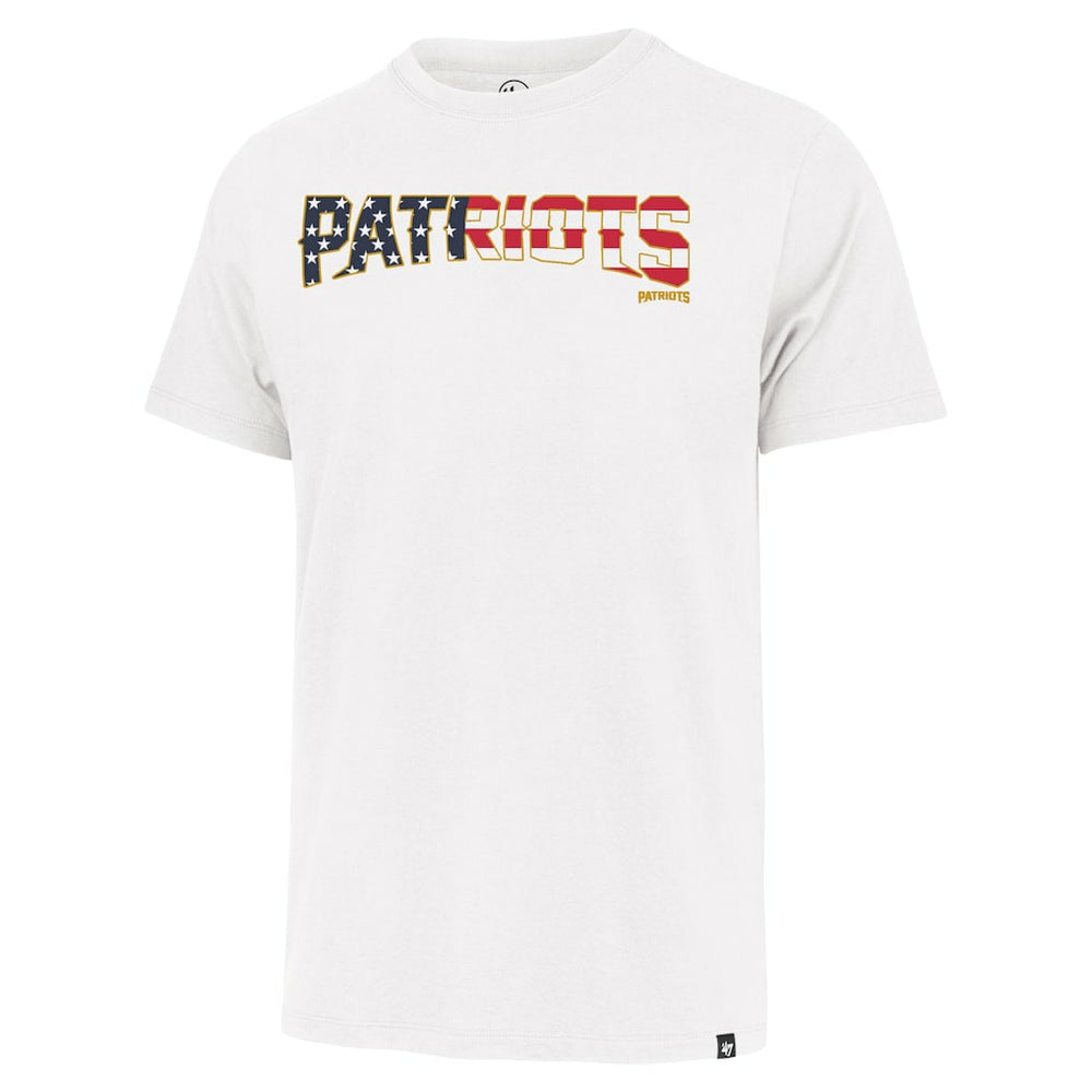 New England Patriots '47 Flag Script Franklin T-Shirt - White outlet