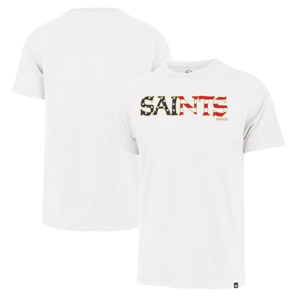 New Orleans Saints '47 Flag Script Franklin T-Shirt - White cheap