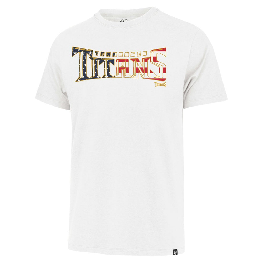 Tennessee Titans '47 Flag Script Franklin T-Shirt - White online