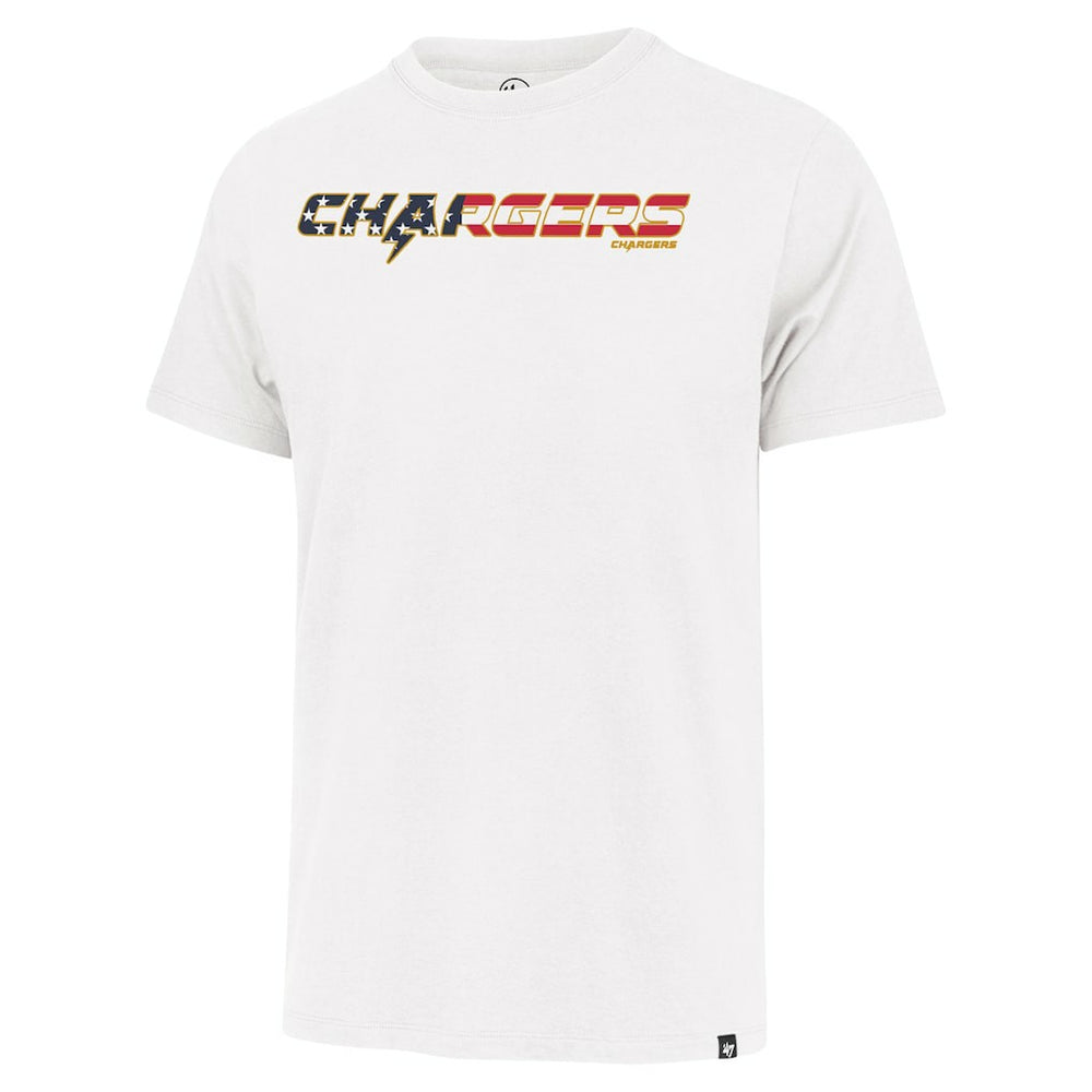 Los Angeles Chargers '47 Flag Script Franklin T-Shirt - White cheap