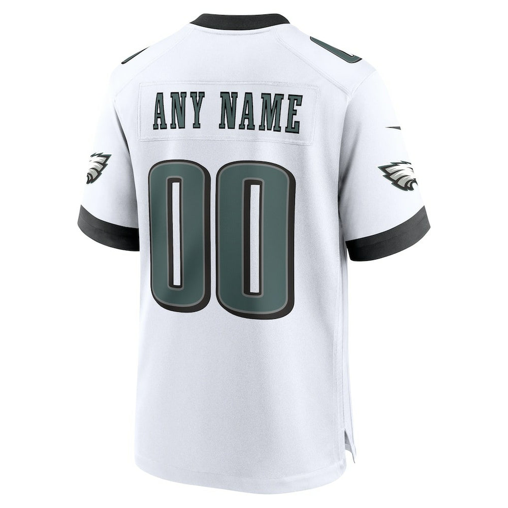 Philadelphia Eagles Custom Game Jersey - White on sale