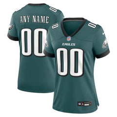 Philadelphia Eagles Women's Custom Game Jersey - Midnight Green online