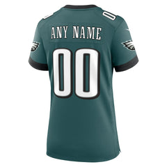 Philadelphia Eagles Women's Custom Game Jersey - Midnight Green online
