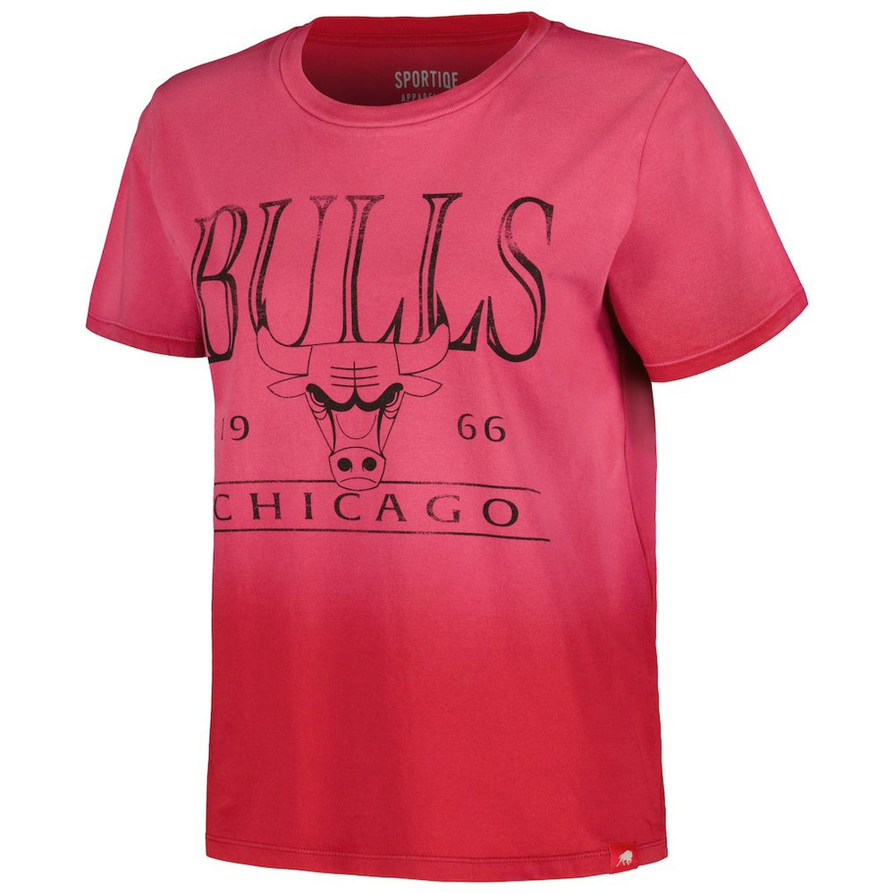 Chicago Bulls Sportiqe Women's Arcadia Sun-Dipped T-Shirt sale - Red on sale