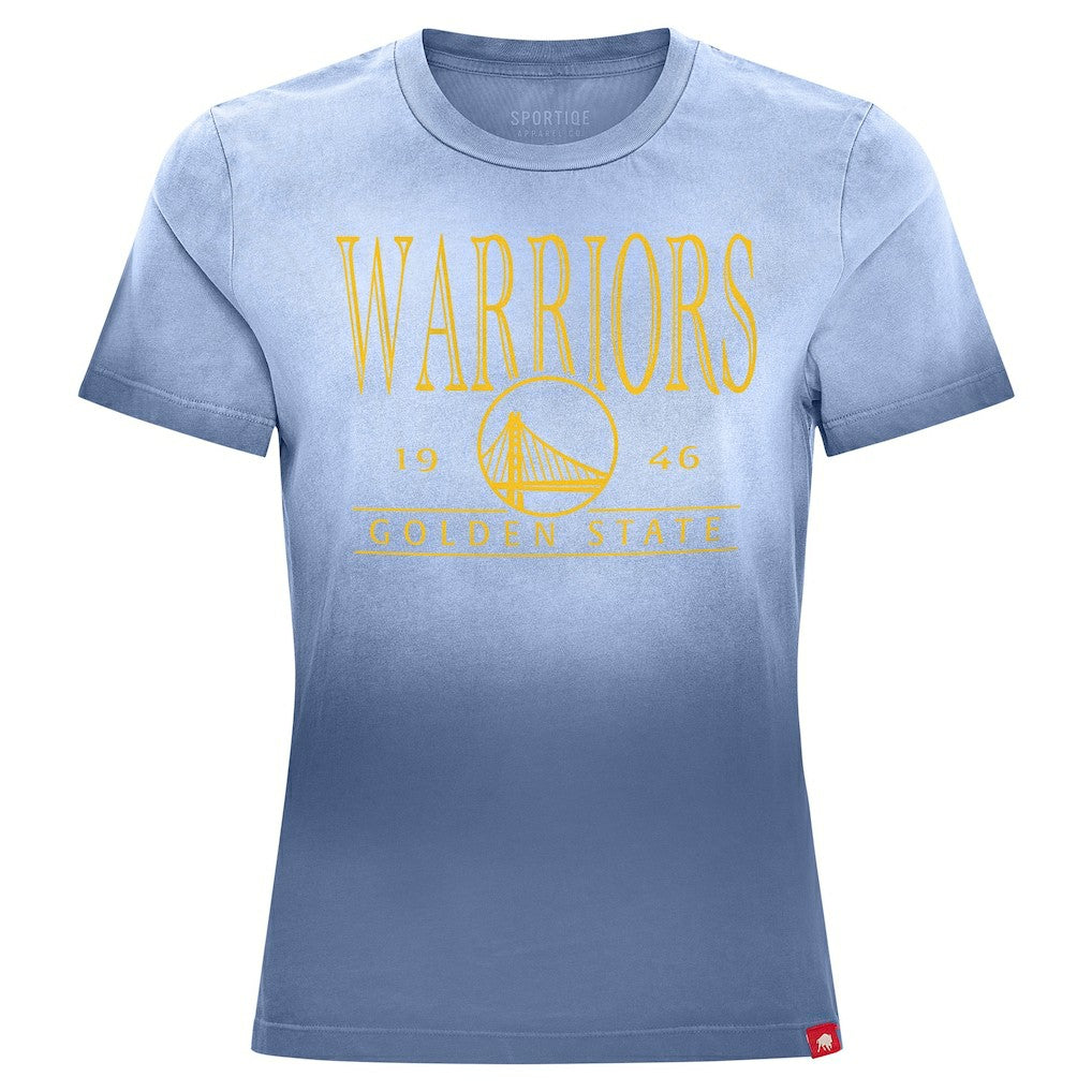 Golden State Warriors Sportiqe Women's Arcadia Sun-Dipped T-Shirt sale - Royal for sale