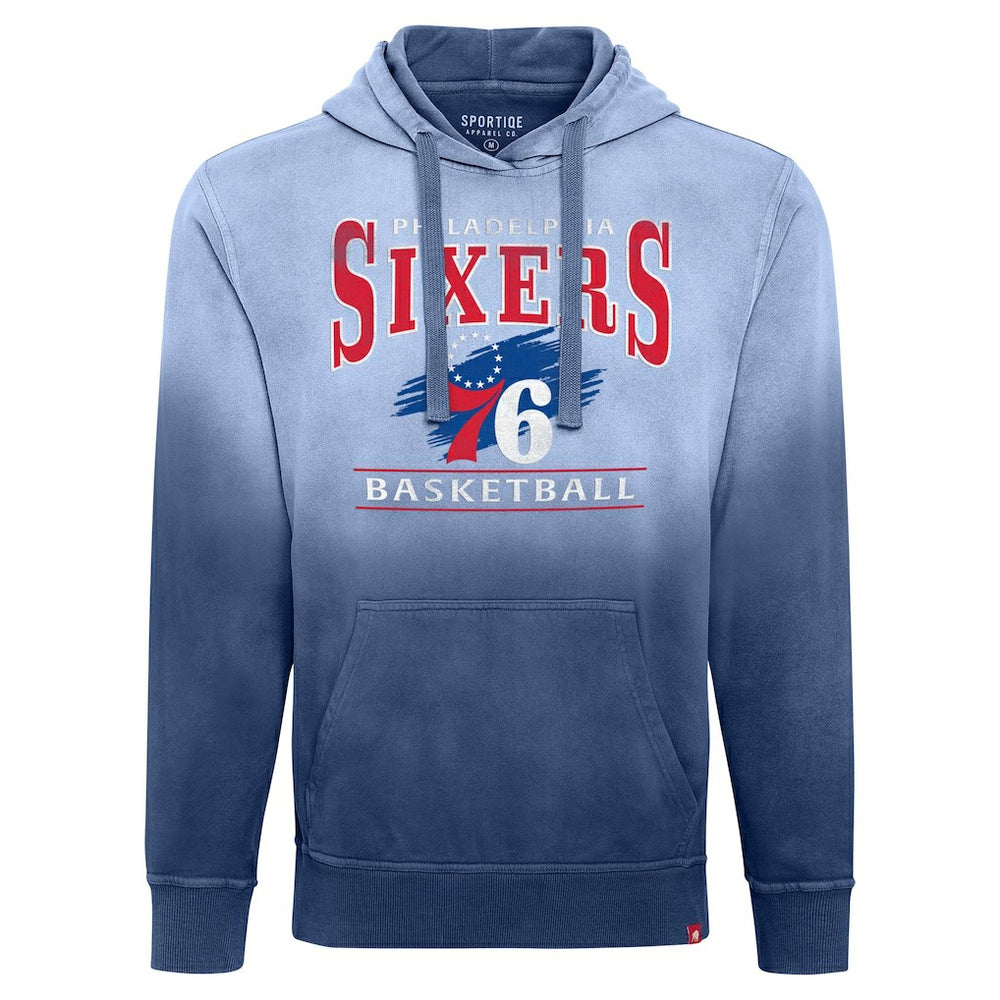 Philadelphia 76ers Sportiqe Unisex Blake Sun-Fade Pullover Hoodie - Royal shop