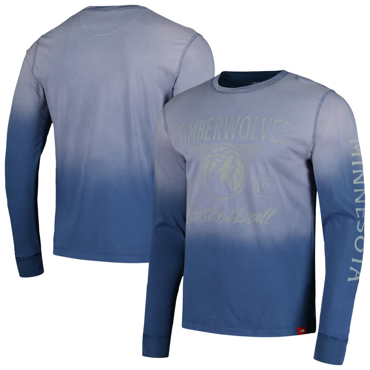 Minnesota Timberwolves Sportiqe Unisex Mohave Sun-Dipped Long Sleeve T-Shirt - Navy sale