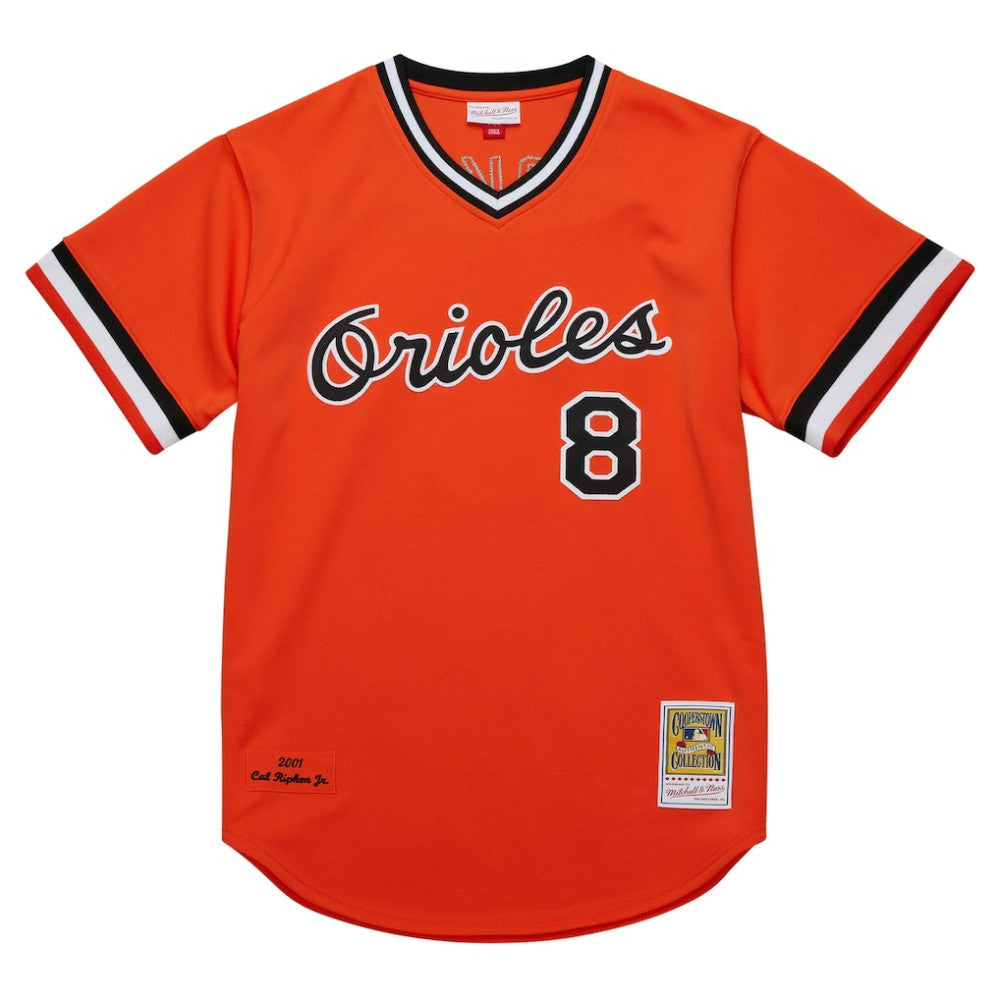 Cal Ripken Jr. Baltimore Orioles 2001 Cooperstown Collection Authentic Throwback Jersey Orange