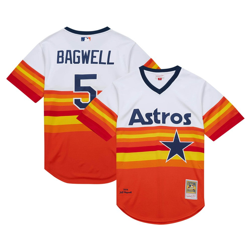 Jeff Bagwell Houston Astros 2004 Cooperstown Collection Authentic Throwback Jersey White