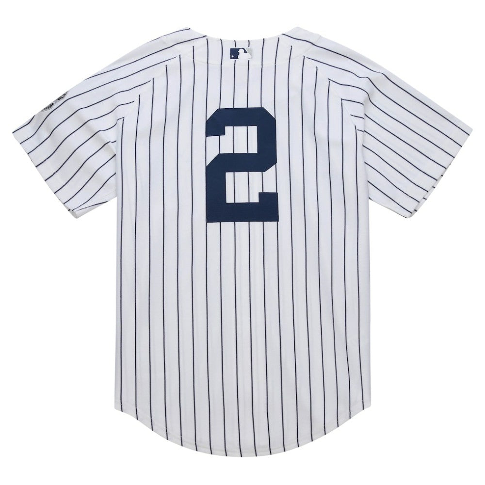 Derek Jeter New York Yankees 2014 Cooperstown Collection Authentic Throwback Jersey White