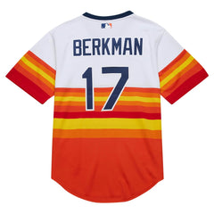 Lance Berkman Houston Astros 2004 Cooperstown Collection Authentic Throwback Jersey White