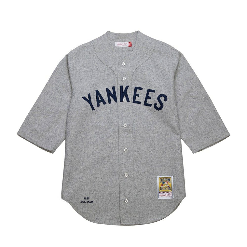 Babe Ruth New York Yankees Cooperstown Collection 1929 Authentic Jersey Gray
