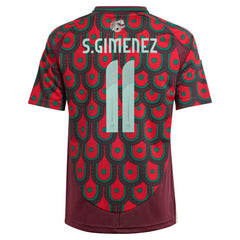 Santiago Giménez Mexico National Team Youth 2024 Home Replica Player Jersey - Burgundy for sale