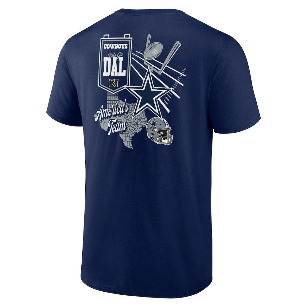 Dallas Cowboys Split Zone T-Shirt - Navy online