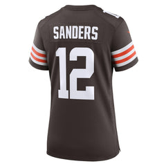Shedeur Sanders Cleveland Browns Women's 2025 NFL Draft Game Jersey - Brown discount