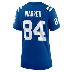 Tyler Warren Indianapolis Colts Women's Game Jersey - Royal for sale