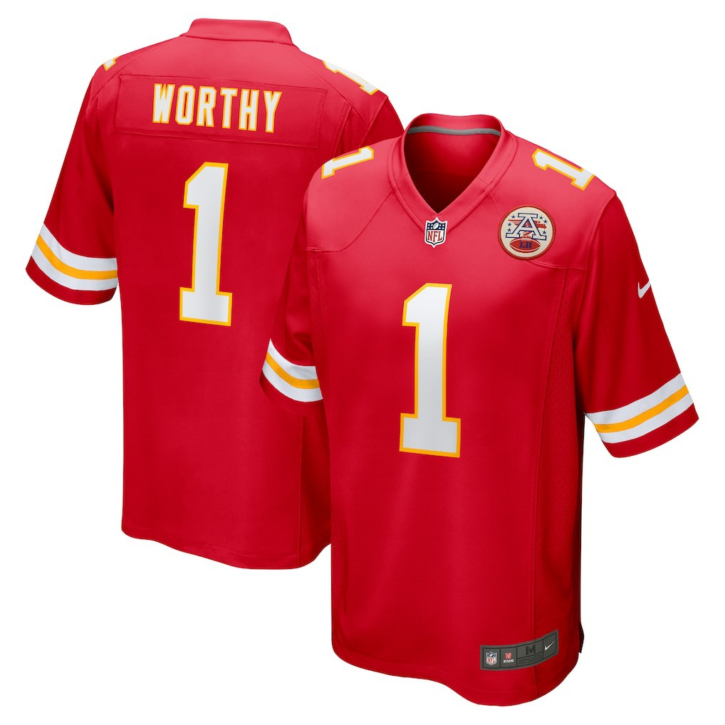 Xavier Worthy Kansas City Chiefs Player Game Jersey - Red online
