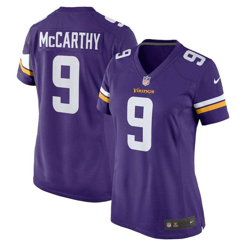 J.J. McCarthy Minnesota Vikings Women's Player Game Jersey - Purple sale