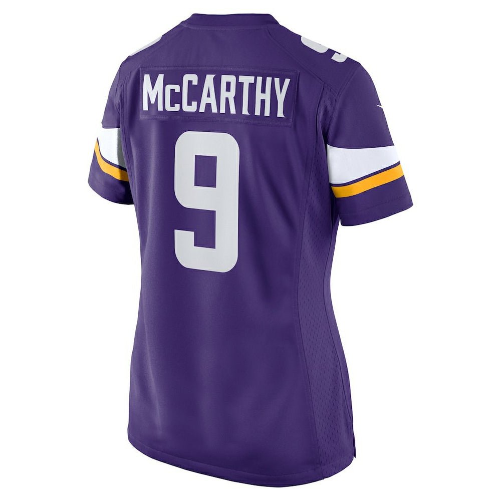 J.J. McCarthy Minnesota Vikings Women's Player Game Jersey - Purple sale