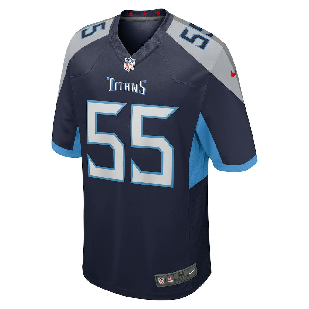 JC Latham Tennessee Titans Player Game Jersey - Navy for sale