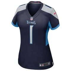 Cameron Ward Tennessee Titans Women's 2025 NFL Draft First Round Pick Alternate Game Jersey - Navy sale