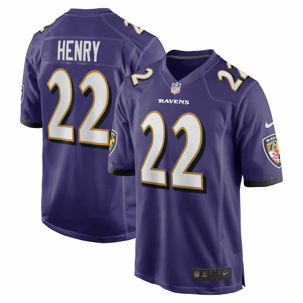 Derrick Henry Baltimore Ravens Game Player Jersey - Purple for sale