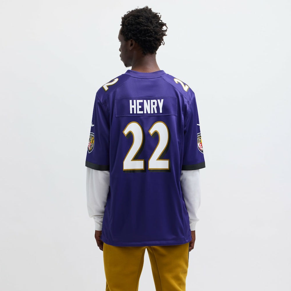 Derrick Henry Baltimore Ravens Game Player Jersey - Purple for sale