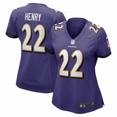 Derrick Henry Baltimore Ravens Women's Game Player Jersey - Purple on sale