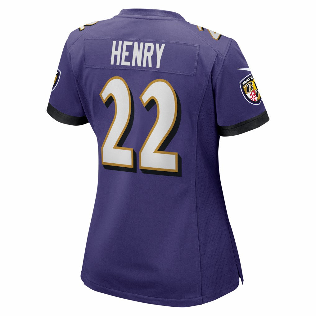 Derrick Henry Baltimore Ravens Women's Game Player Jersey - Purple on sale