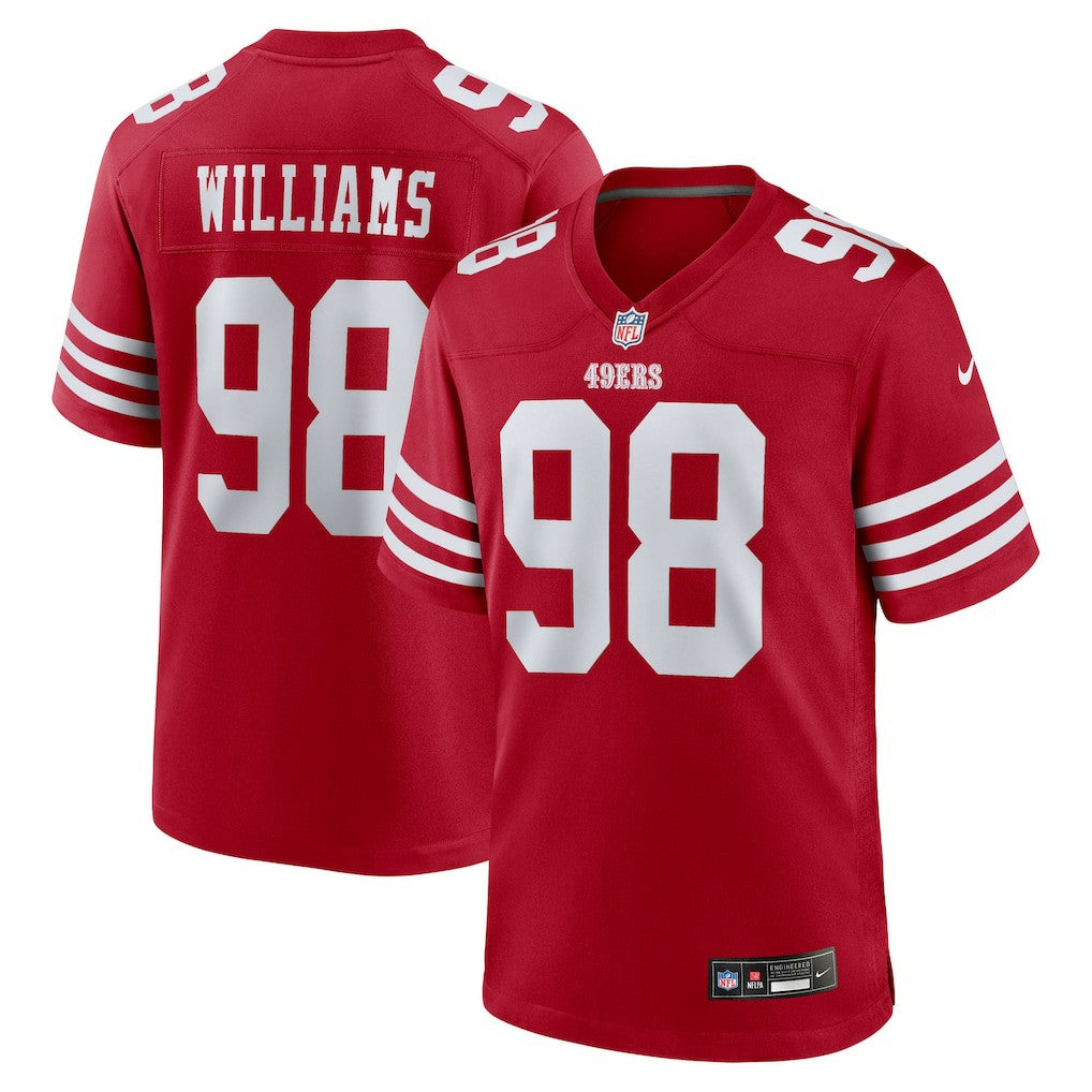 Mykel Williams San Francisco 49ers 2025 NFL Draft First Round Pick Game Jersey - Scarlet for sale