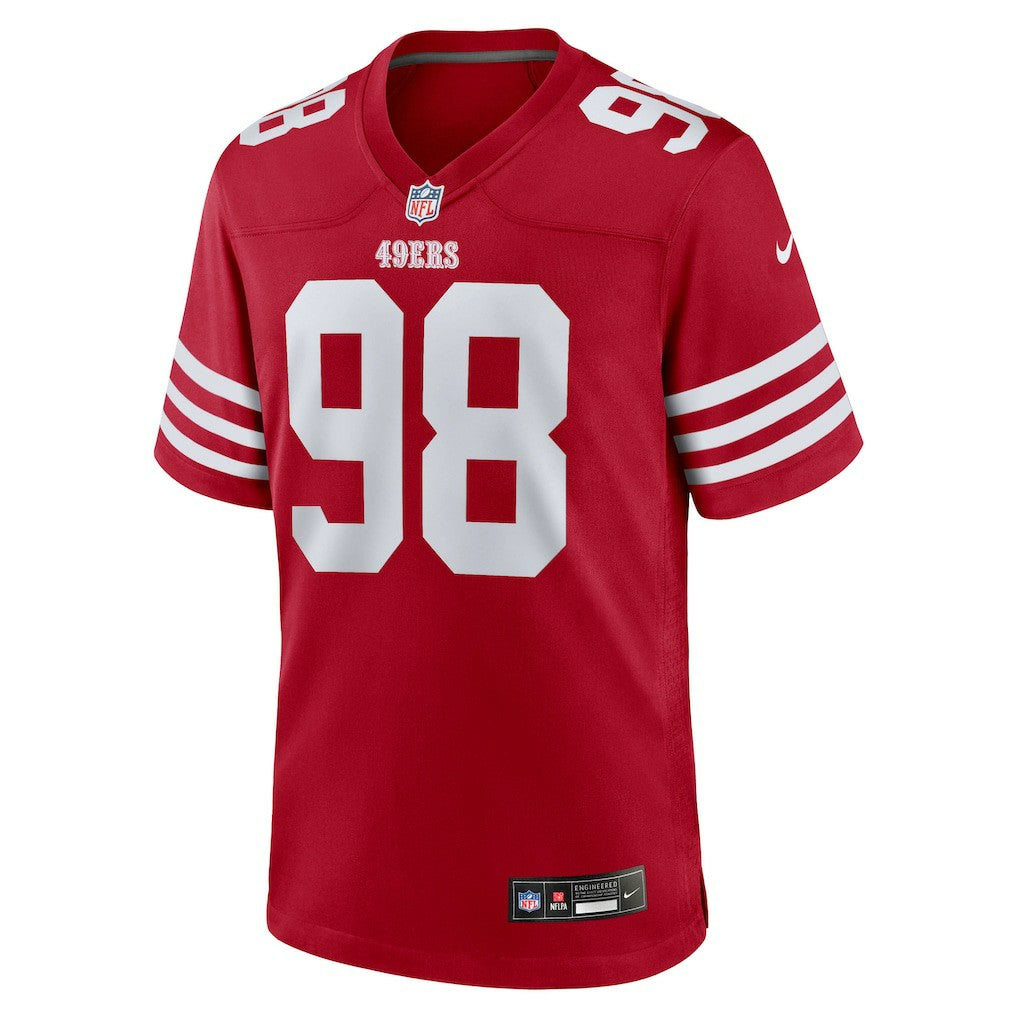 Mykel Williams San Francisco 49ers 2025 NFL Draft First Round Pick Game Jersey - Scarlet for sale