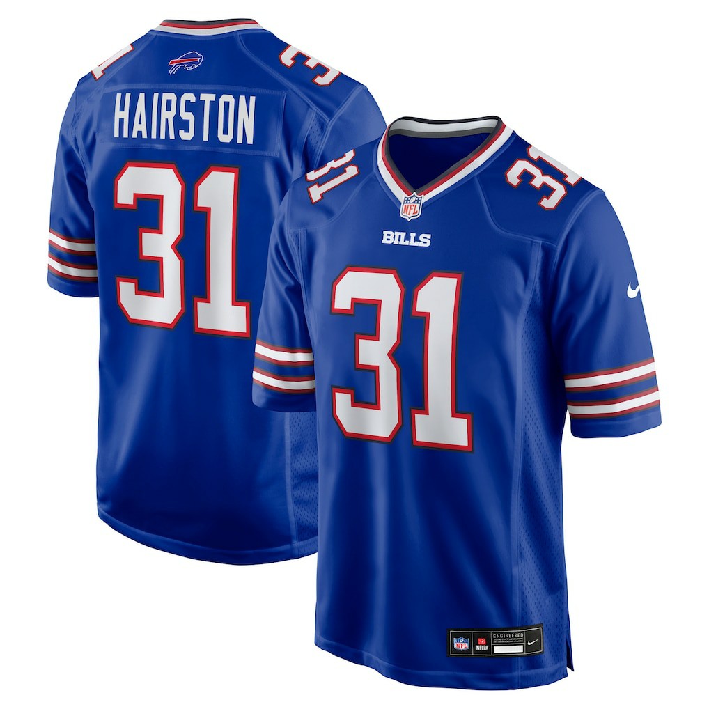 Maxwell Hairston Buffalo Bills 2025 NFL Draft First Round Pick Game Jersey - Royal cheap
