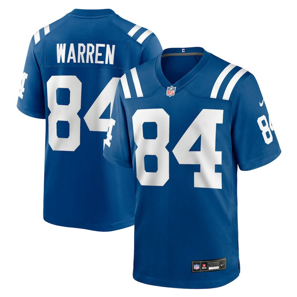 Tyler Warren Indianapolis Colts 2025 NFL Draft First Round Pick Game Jersey - Royal on sale