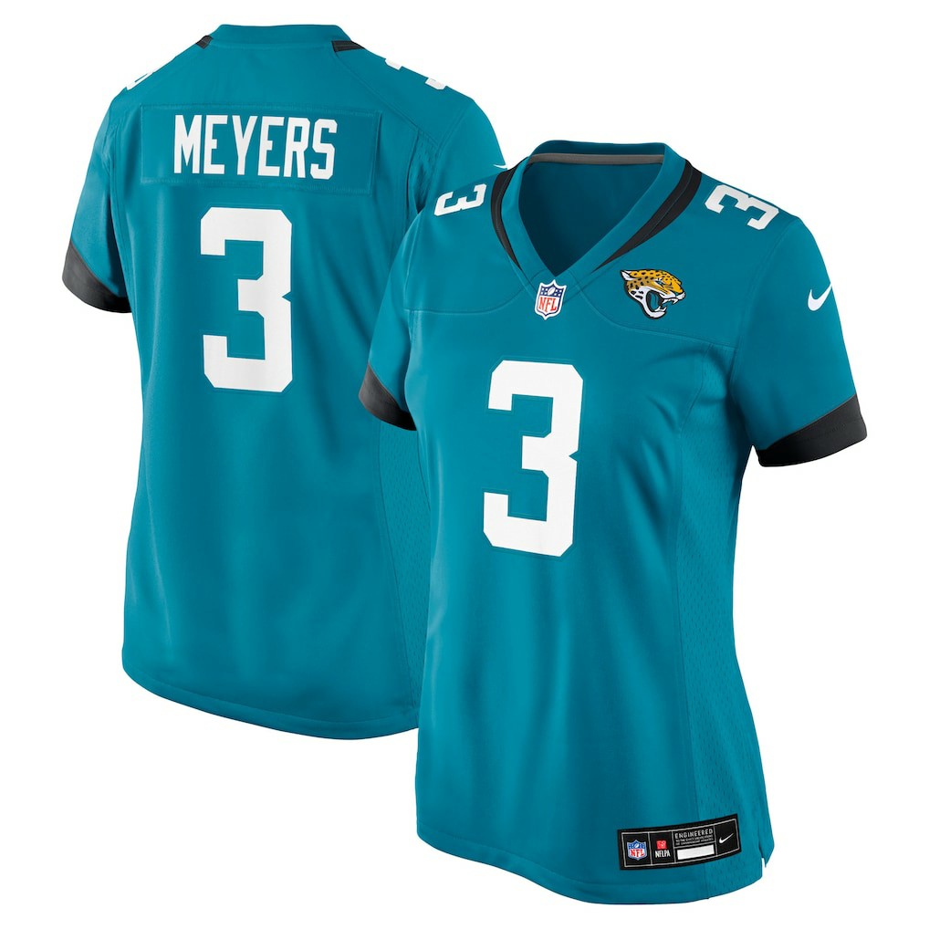 Jakobi Meyers Jacksonville Jaguars Women's Team Game Jersey - Teal online