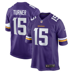 Dallas Turner Minnesota Vikings Player Game Jersey - Purple on sale