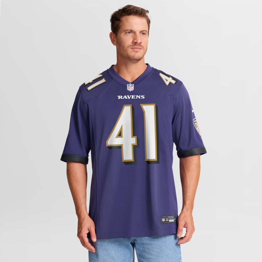 Dre'Mont Jones Baltimore Ravens Team Game Jersey - Purple for sale