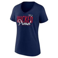 New England Patriots Women's Defensive Stand V-Neck T-Shirt - Navy online