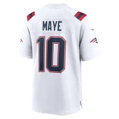 Drake Maye New England Patriots Player Game Jersey - White cheap