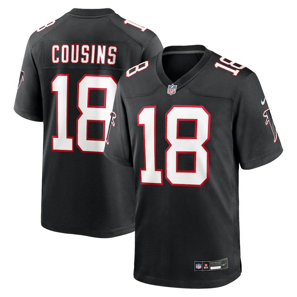 Kirk Cousins Atlanta Falcons Alternate Game Player Jersey - Black for sale